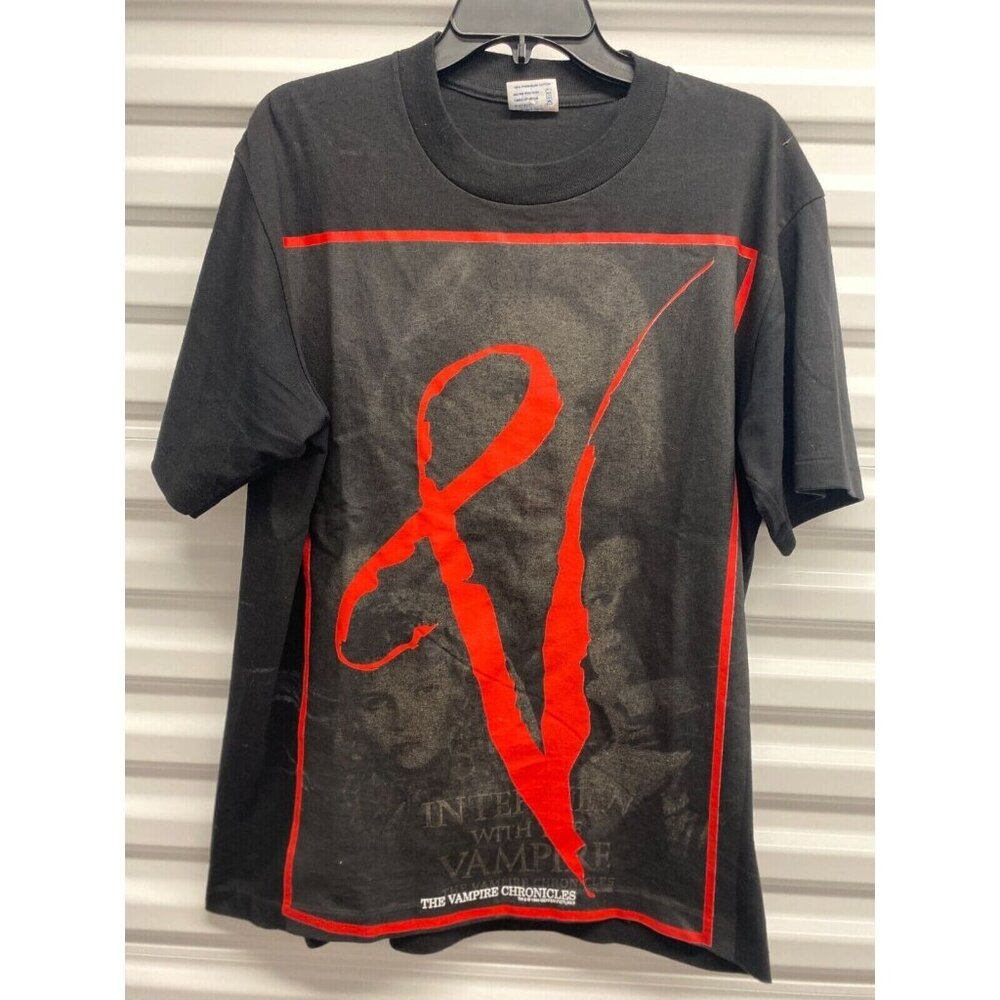 90's Vintage Interview With a Vampire Movie Promo T-Shirt Tom Cruise L Black